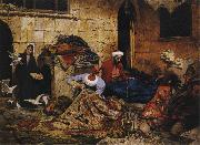 Rudolph Swoboda Carpet Menders, Cairo china oil painting artist